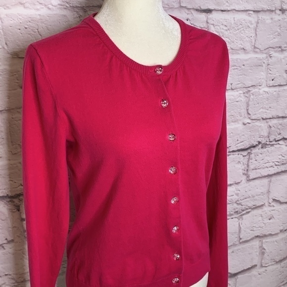 Lilly Pulitzer Pink Cotton Cardigan Sweater - Picture 2 of 7
